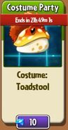 Toadstool's costume in the store