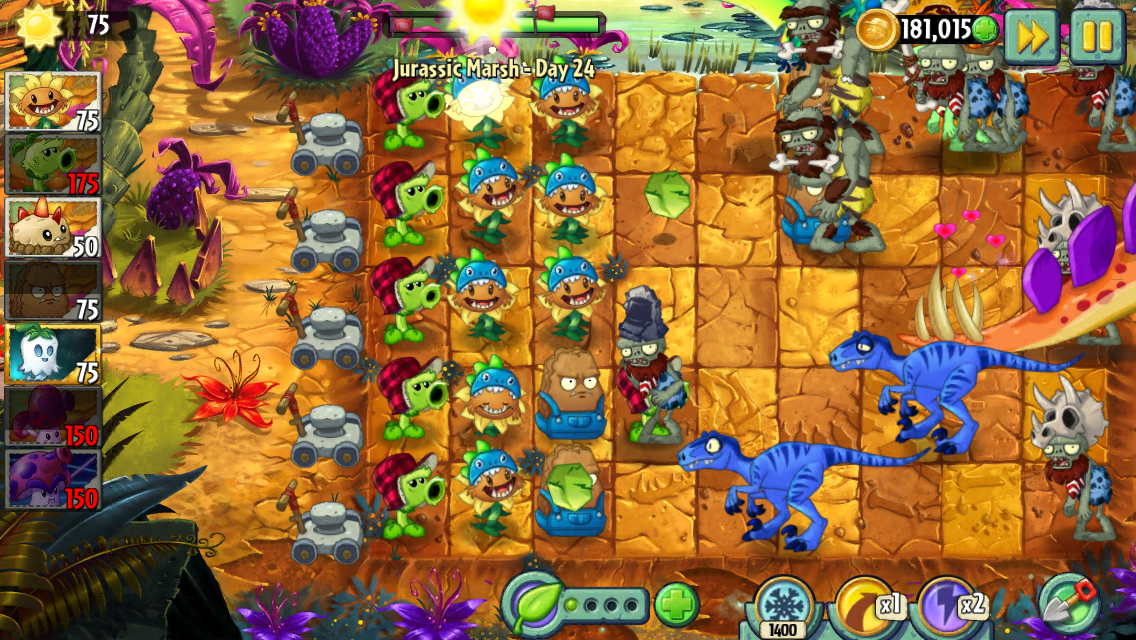 plants zombies 2 ice age day 24