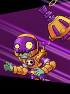Rustbolt using his signature superpower