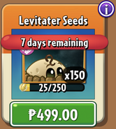 Levitater's seeds in the store (10.5.2, Special)