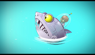 Zombot Sharktronic Sub as seen in the trailer for Big Wave Beach Part 2