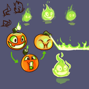 Another concept art of Jack O' Lantern