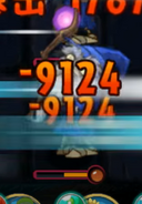 Wizard Zombie getting hurt