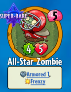 The player receiving All-Star Zombie from a Premium Pack (pre-1.6.27 update)