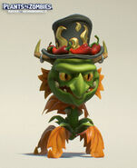 Concept model render of the Nice & Spicy set hat (Plants vs. Zombies: Battle for Neighborville)