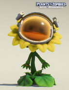 Concept model render of the Sunshine Rocketeer skin hat (Plants vs. Zombies: Battle for Neighborville)