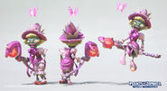 Concept model renders of the Fairy Godmother skin