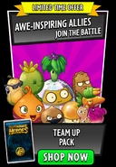 Veloci-Radish Packmate in an advertisement for the Team Up Pack