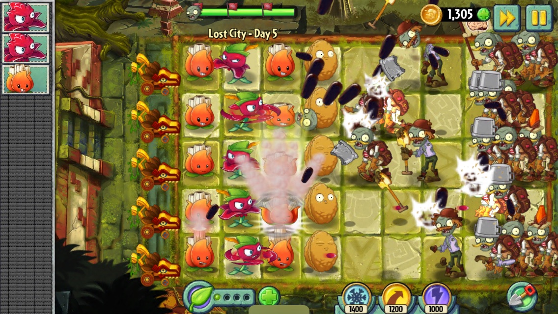 Plants vs Zombies 2 It's About Time Gets Lost City Update!