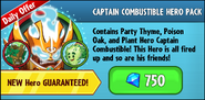 Party Thyme on the advertisement for the Captain Combustible Hero Pack