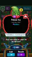 Poison Ivy's statistics