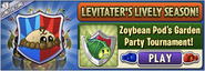 Zoybean Pod in an advertisement for Zoybean Pod's Garden Party Tournament in Arena (Levitater's Lively Season)