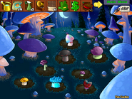 A fully populated Mushroom Garden with all the plants in it.