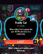 Fraidy Cat's statistics