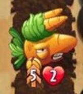 Carrotillery with the with the {{PvZH Icon|double strike}}Double Strike trait