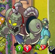 Notice how Zombot 1000 is bigger than normal