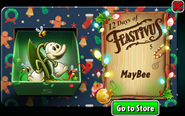 MayBee in an advertisement for the 5th day of Feastivus 2024
