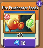 Fire Peashooter's seeds in the store (Special)