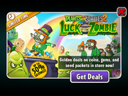 Pea-nut in the advertisement of Luck O' the Zombie 2021