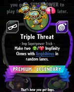 Triple Threat statistics
