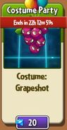 Grapeshot's second costume in the store