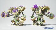 Concept model renders of the Crazy Colossus skin (Plants vs. Zombies: Battle for Neighborville)