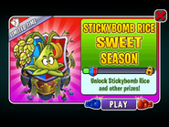 Stickybomb Rice in an advertisement for Stickybomb Rice's Sweet Season in Arena