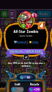 All-Star Zombie's statistics