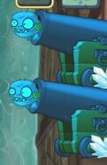 Two frozen Imp Cannons