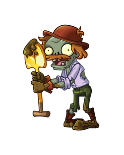 Excavator Plants Vs Zombies Wiki Fandom Powered - Plants And Zombies 2  Excavator Zombie Clipart, clipart, png clipart