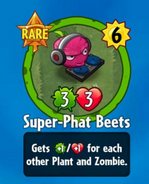 The player receiving Super-Phat Beets from a Premium Pack