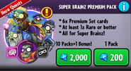 Wizard Gargantuar on the advertisement for the Template:PvZHLink Premium Pack