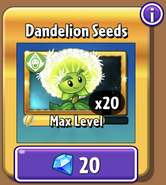 Dandelion's seeds in the store (Gold, 9.6.1)