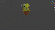 A Pea Cannon in Blender.