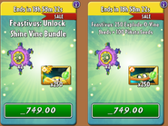 Shine Vine's bundle along with Explode-O-Vine's in the new store (Promoted, Feastivus)