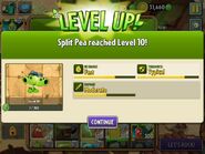 Split Pea being upgraded to Level 10