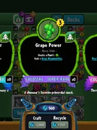 Grape Power's statistics