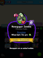 Newspaper Zombie's statistics before update 1.2.11