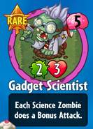 The player receiving Gadget Scientist from a Premium Pack