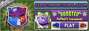 Puffball in an advertisement for Puffball's BOOSTED Tournament in Arena (Scaredy-shroom's Fearful Season)