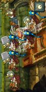 Four Bug Zombies (Basic, Conehead and two Bucketheads) in the seed selection (rare)