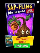 Sap-Fling on the advertisement for the Early Access Bundle