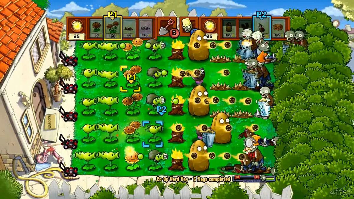 Co-op Hard Day | Plants vs. Zombies Wiki | Fandom