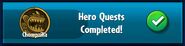 Chompzilla's Hero Quests completed