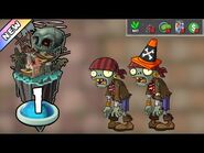 Plants vs Zombies 2 - Pirate Seas Day 1 -Plants Lvl 1 & No Premium-