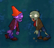Hypnotized Conehead Vs. Zombie (animated)