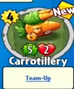 The player receiving Carrotillery from a Premium Pack before update 1.2.11