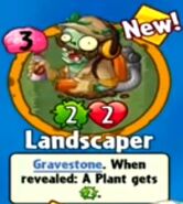 The player receiving Landscaper from a Premium Pack