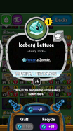 Iceberg Lettuce's statistics