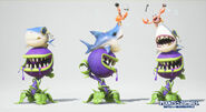 Concept model renders of the The Big Fin-Ish customization (Plants vs. Zombies: Battle for Neighborville)